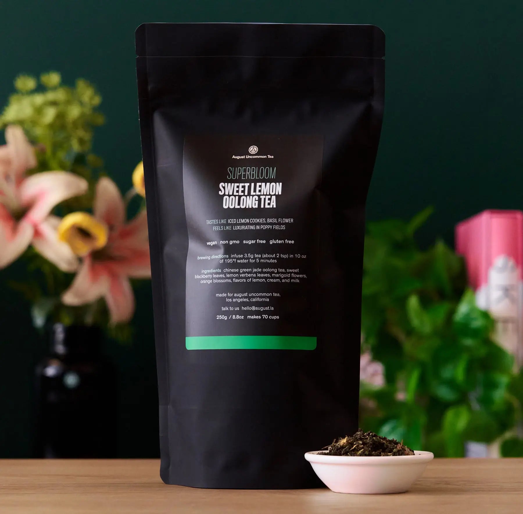 Superbloom Sweet Lemon Oolong Green Tea – Premium Loose Leaf Tea