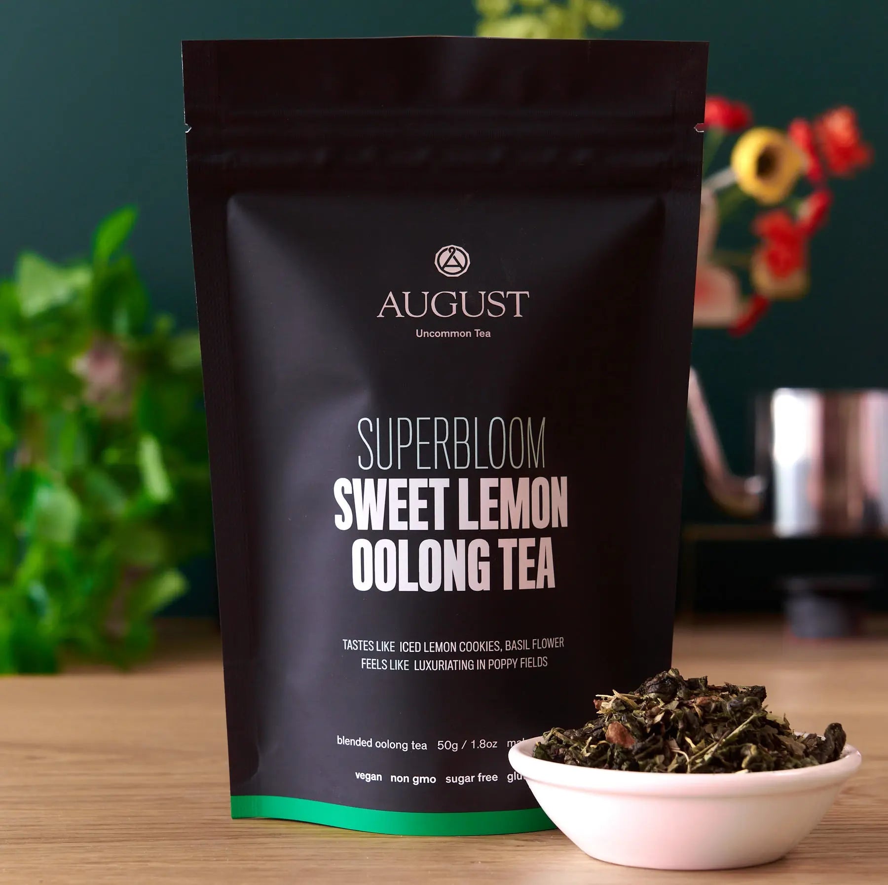 Superbloom Sweet Lemon Oolong Green Tea – Premium Loose Leaf Tea