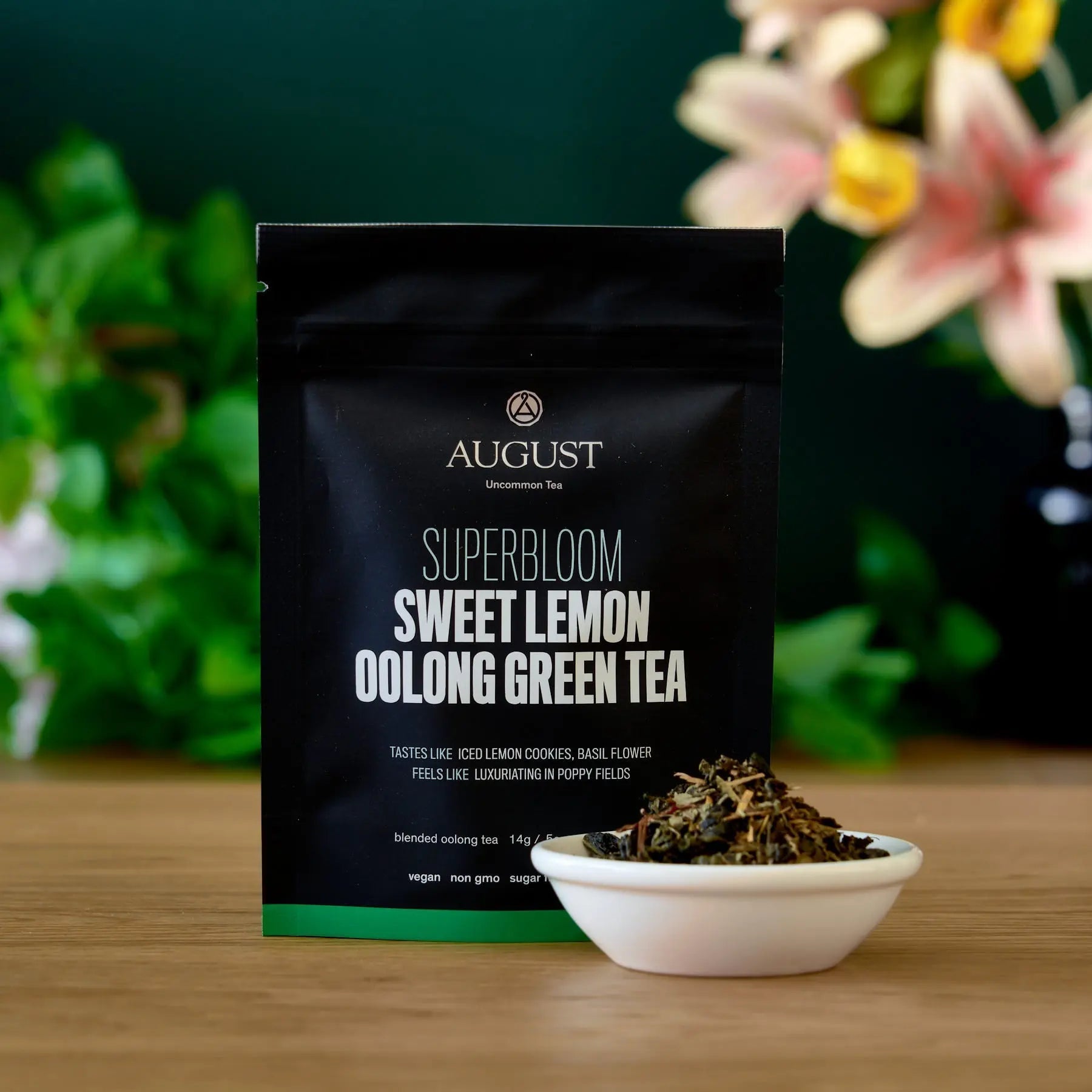 Superbloom Sweet Lemon Oolong Green Tea – Premium Loose Leaf Tea