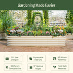 17" Tall 9-in-1 Modular Metal Raised Garden Bed Kit – Large