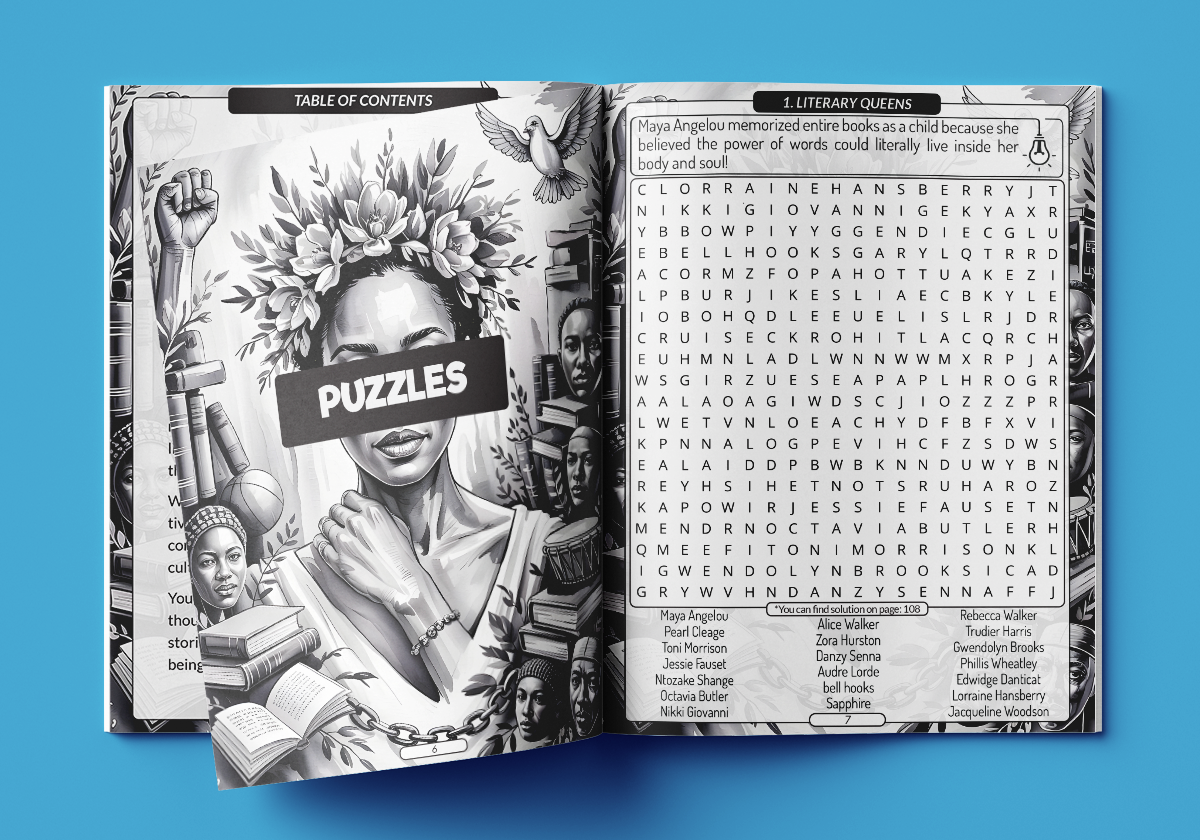 Black Women Word Search – Celebrating Black Excellence Puzzle Book