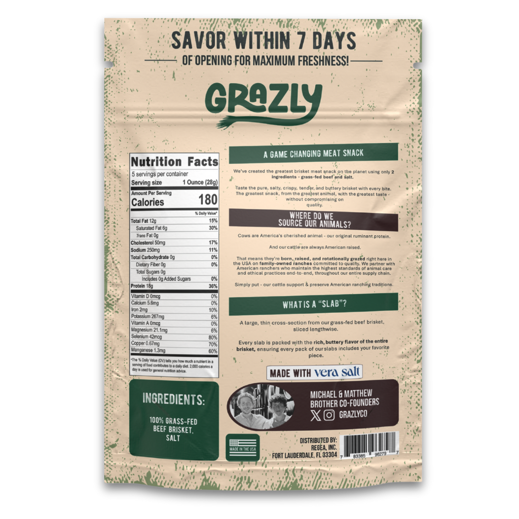 Beef Brisket Slabs – 100% Grass-Fed & Finished Premium Beef