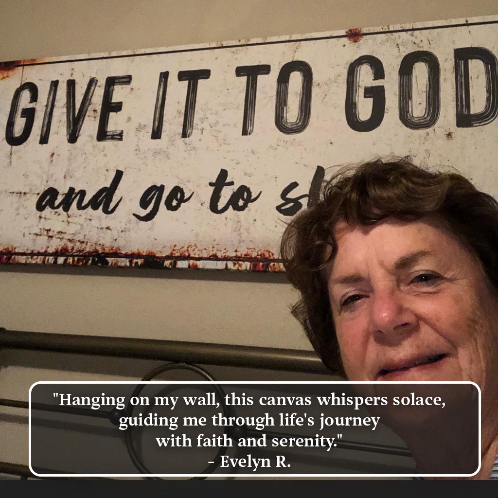 "Give It to God and Go to Sleep" – Rustic Christian Wall Art