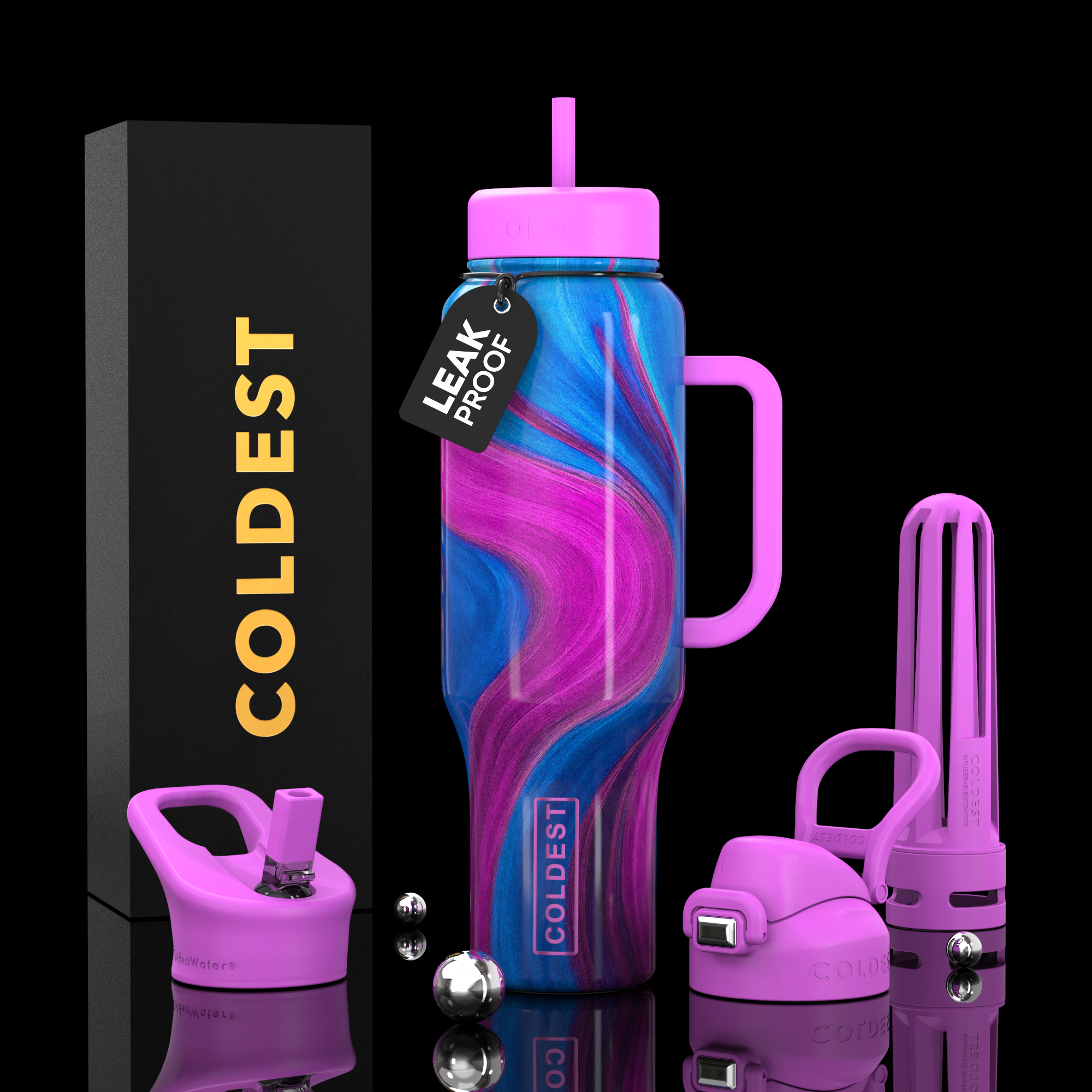 COLDEST 46oz Limitless Ultra v8 – Premium Insulated Water Bottle