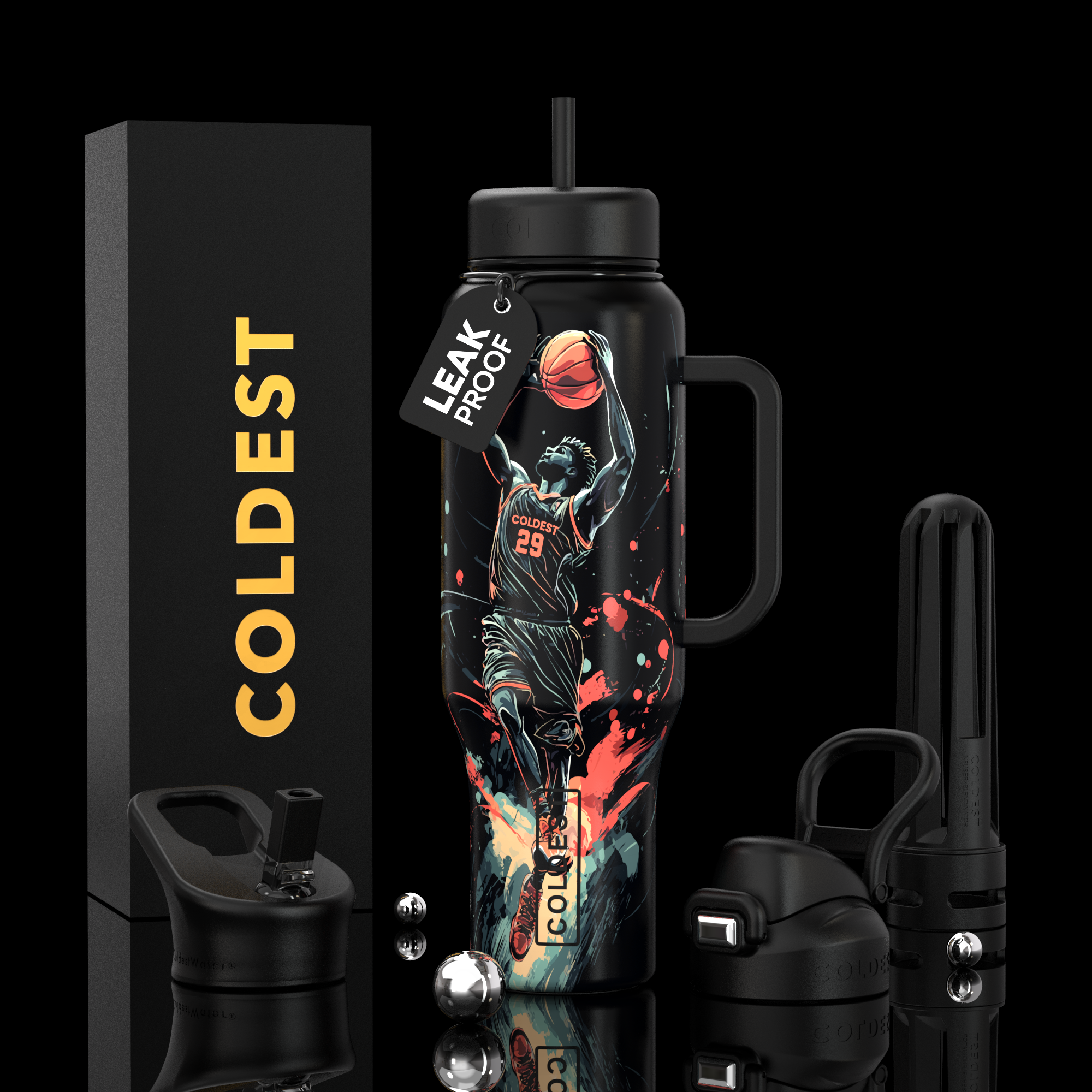 COLDEST 46oz Limitless Ultra v8 – Premium Insulated Water Bottle