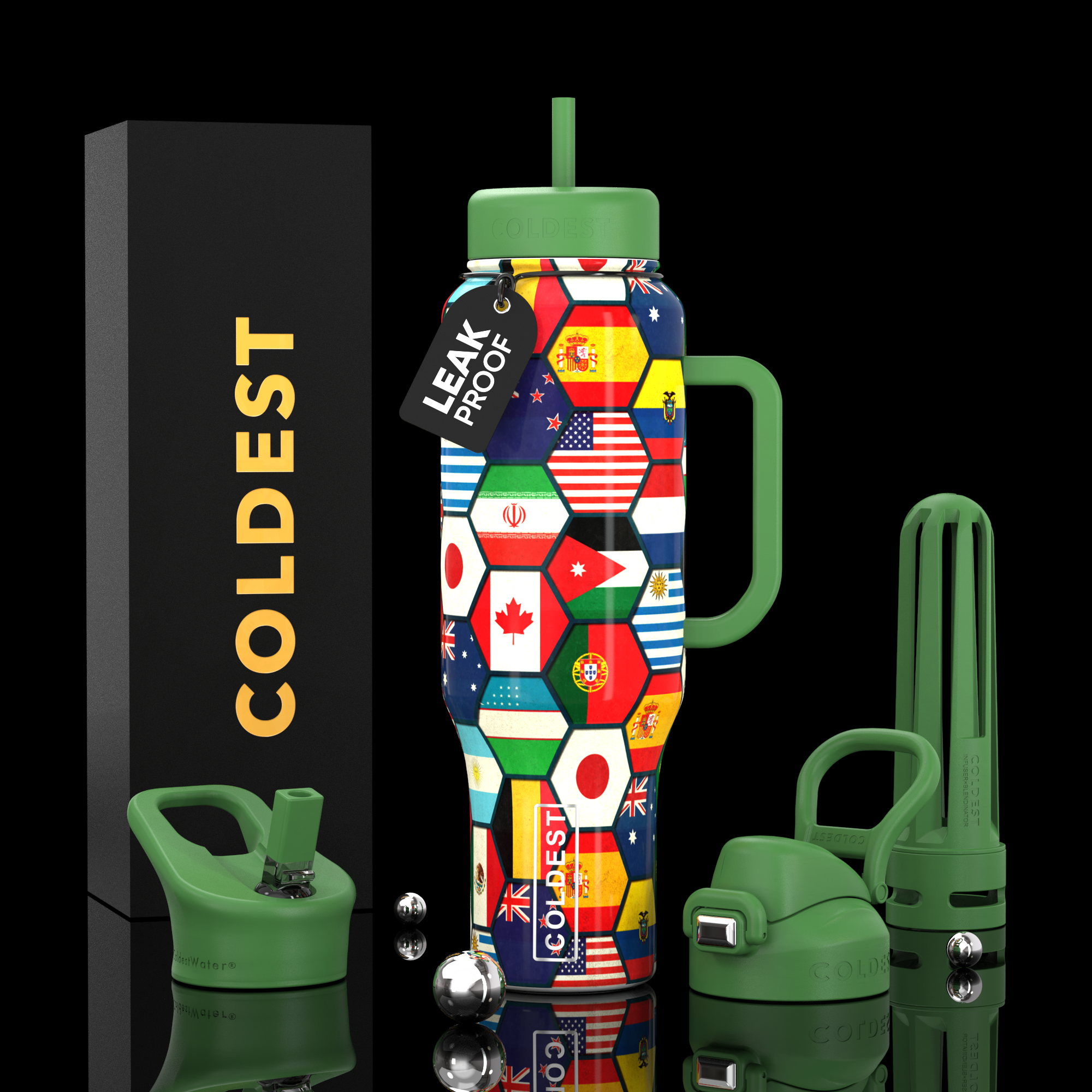 COLDEST 46oz Limitless Ultra v8 – Premium Insulated Water Bottle