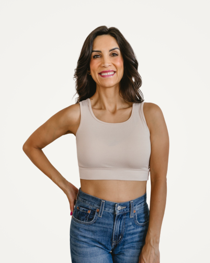 Classic Wide Strap Tank Halftee – Layering Essential for Women