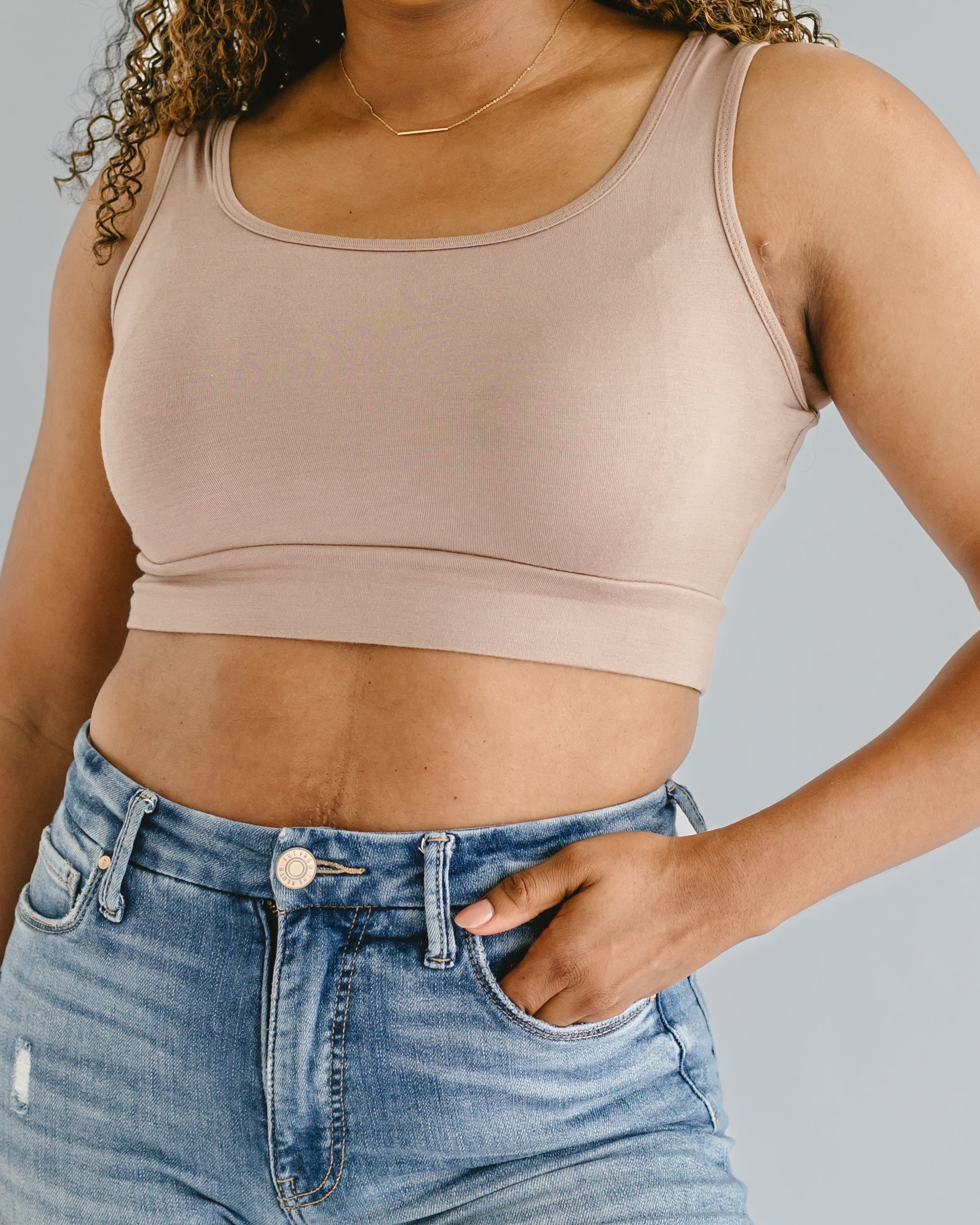 Classic Wide Strap Tank Halftee – Layering Essential for Women