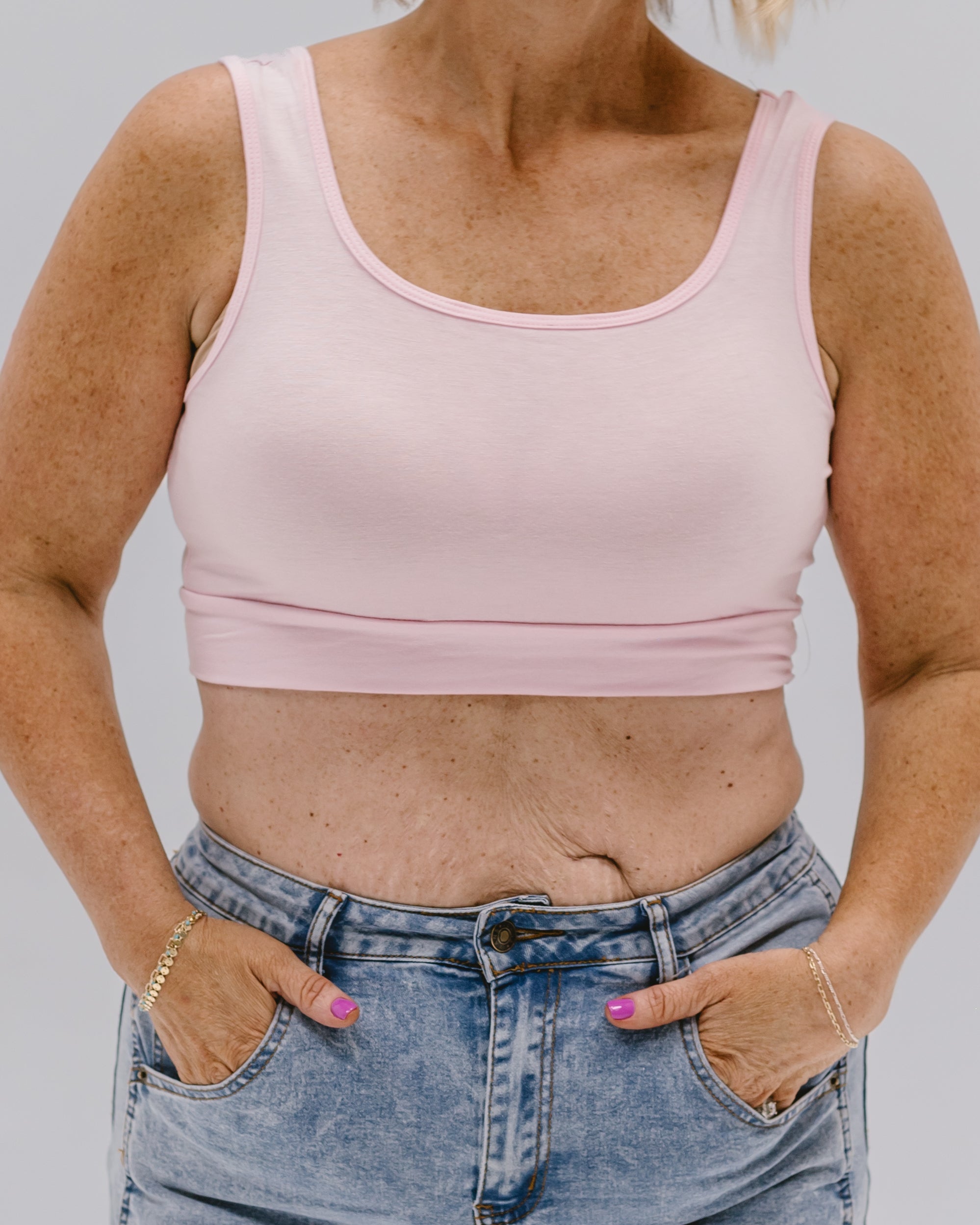 Classic Wide Strap Tank Halftee – Layering Essential for Women
