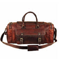 Traveler Weekender Duffle – Premium Canvas & Leather Travel Bag
