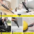 HOTO AutoCare Air Duster & Vacuum – 2-in-1 Cordless Cleaning Tool