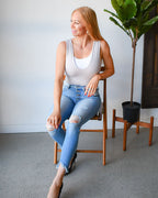 Classic Wide Strap Tank Halftee – Layering Essential for Women