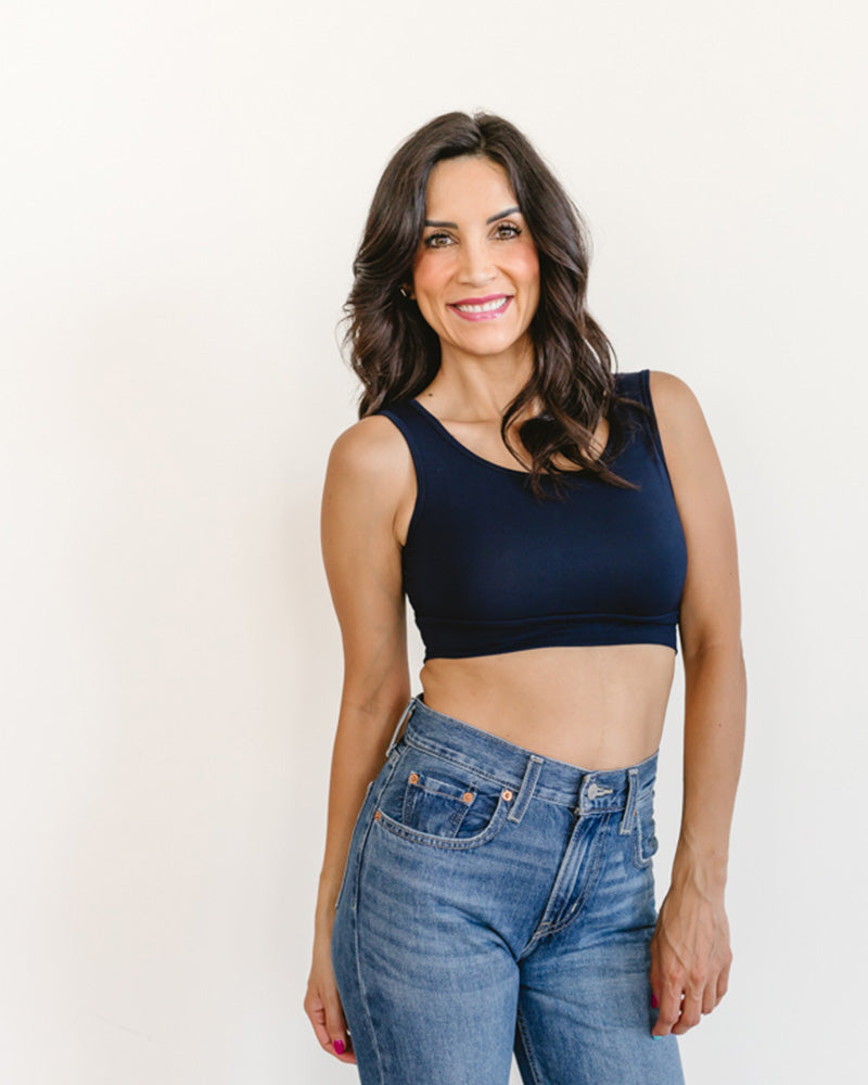 Classic Wide Strap Tank Halftee – Layering Essential for Women