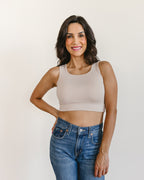 Classic Wide Strap Tank Halftee – Layering Essential for Women