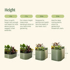 17" Tall 9-in-1 Modular Metal Raised Garden Bed Kit – Large