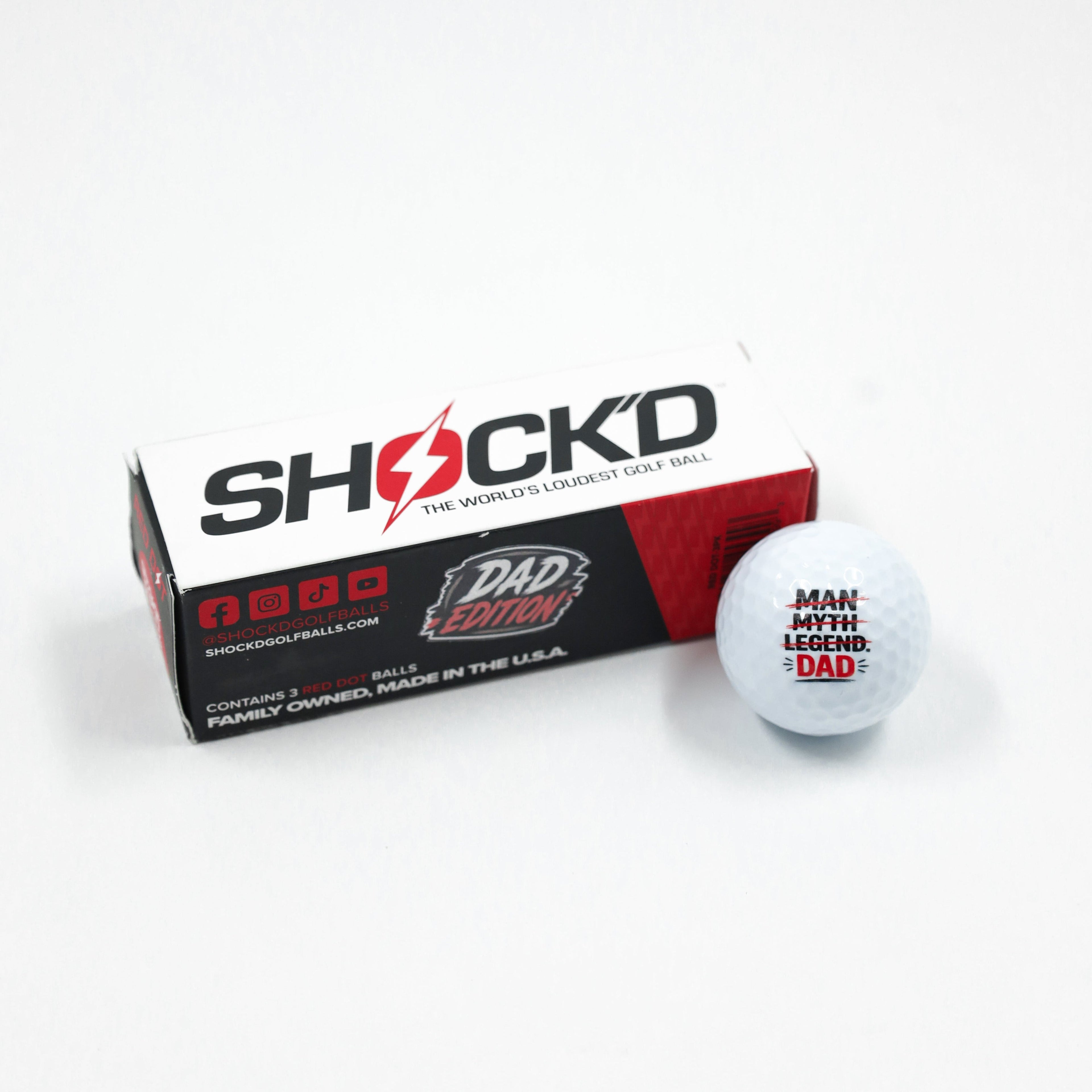 SHOCK'D Golf Balls – High-Visibility Performance Golf Balls