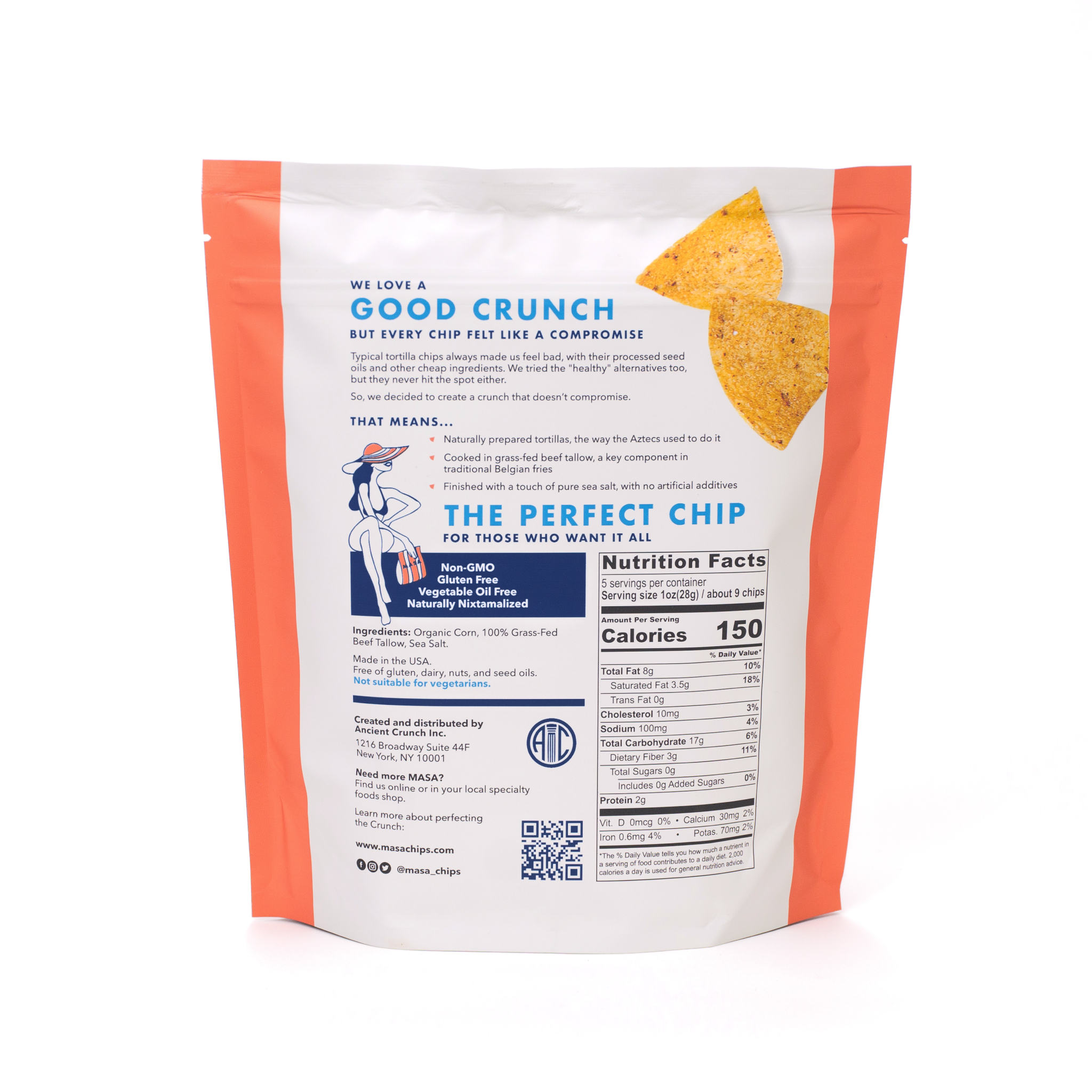 MASA Original – Artisan Tortilla Chips Made with Heirloom Corn