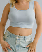 Classic Wide Strap Tank Halftee – Layering Essential for Women