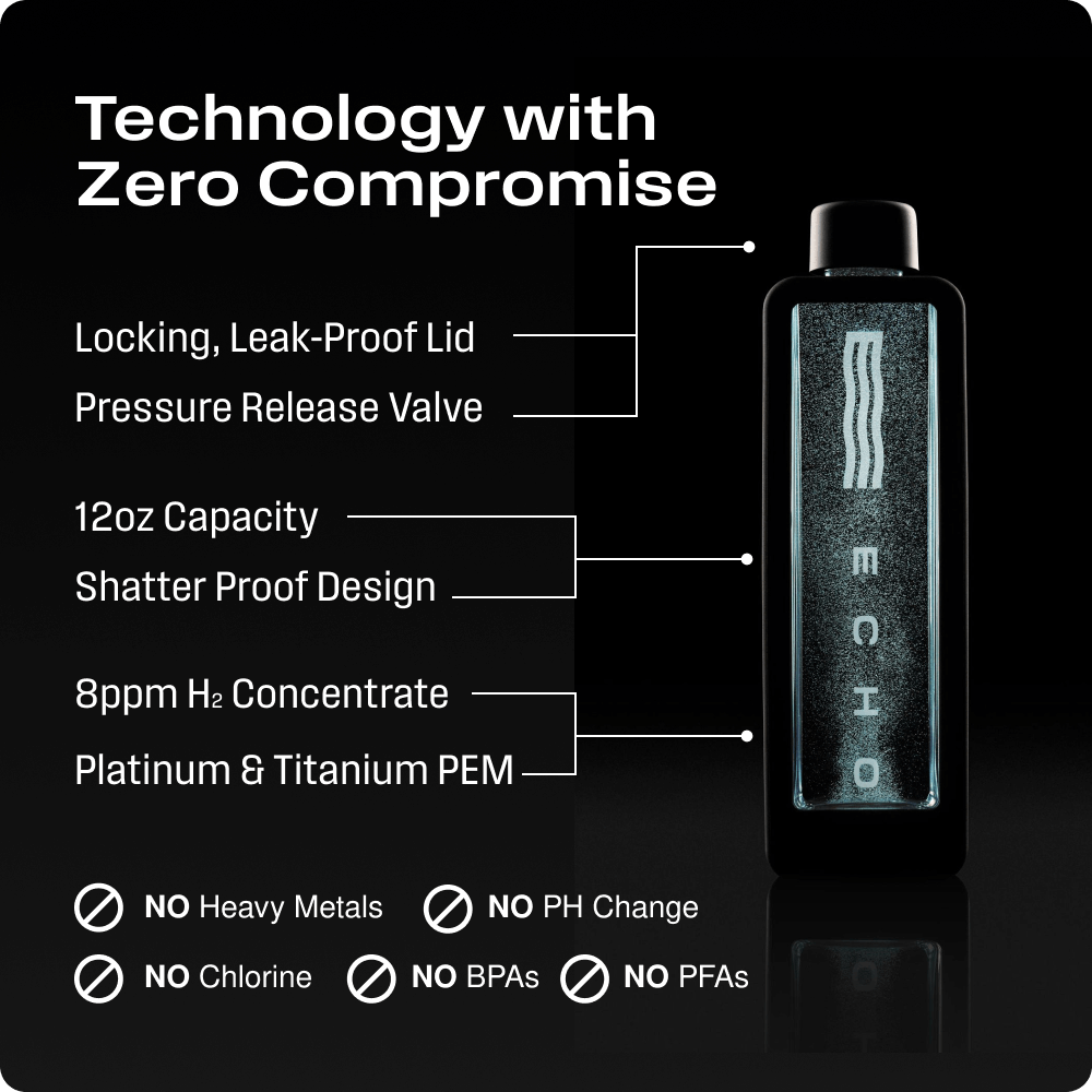 ECHO Flask Hydrogen Water Bottle – Molecular Hydrogen Generator