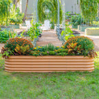 17" Tall 9-in-1 Modular Metal Raised Garden Bed Kit – Large