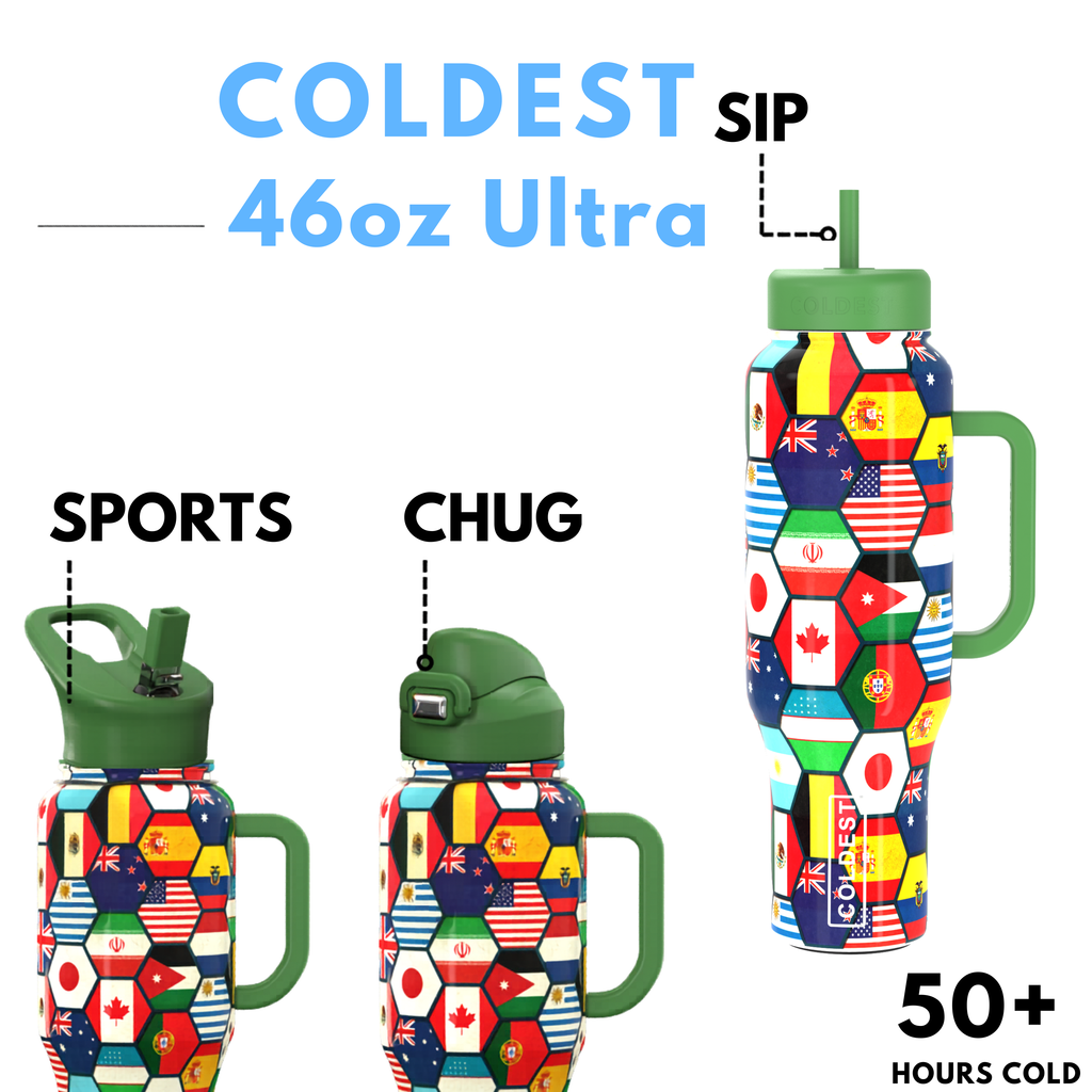 COLDEST 46oz Limitless Ultra v8 – Premium Insulated Water Bottle