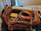 Traveler Weekender Duffle – Premium Canvas & Leather Travel Bag