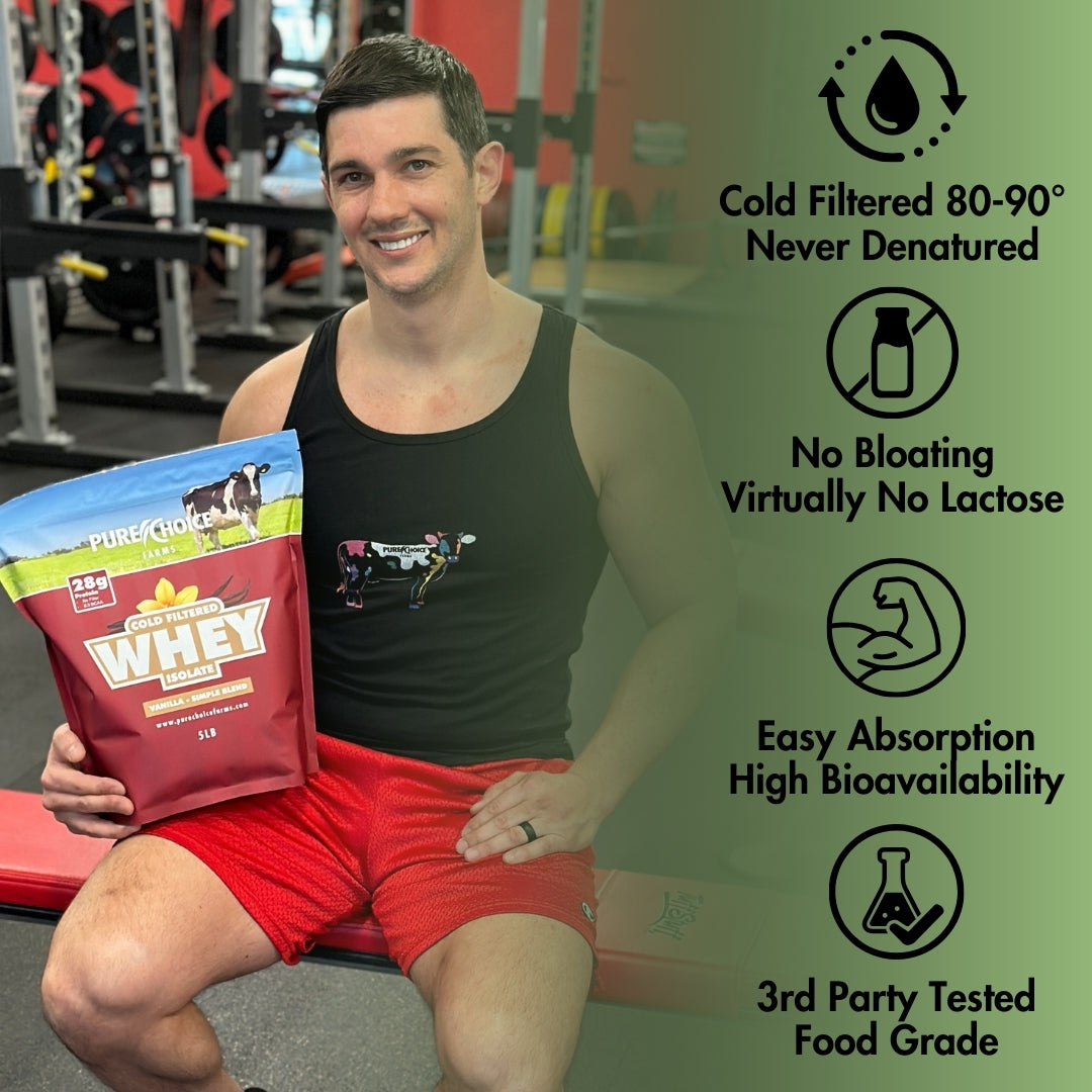 Whey Protein Isolate with Organic Vanilla – Clean Protein Powder