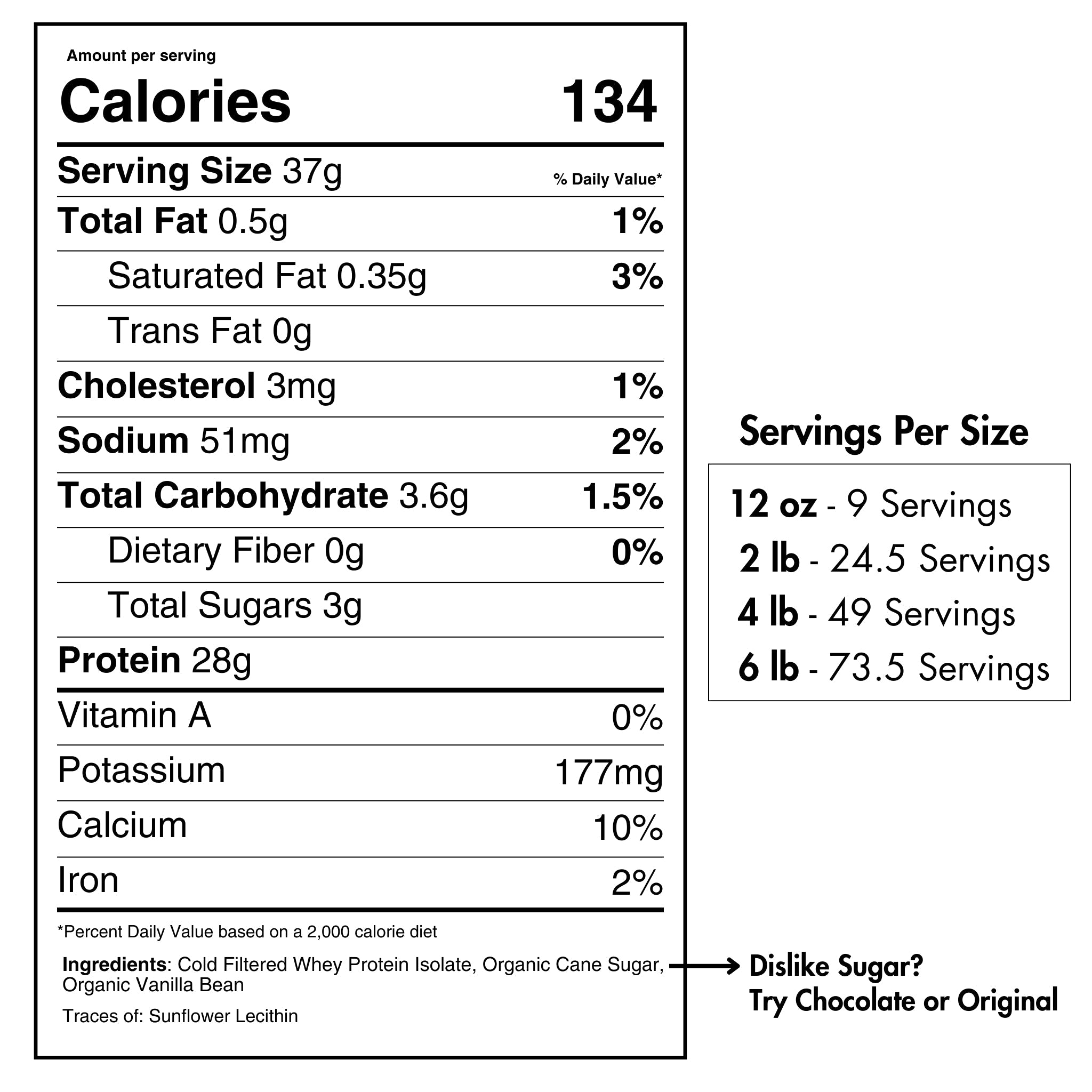 Whey Protein Isolate with Organic Vanilla – Clean Protein Powder