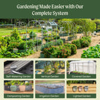 17" Tall 9-in-1 Modular Metal Raised Garden Bed Kit – Large