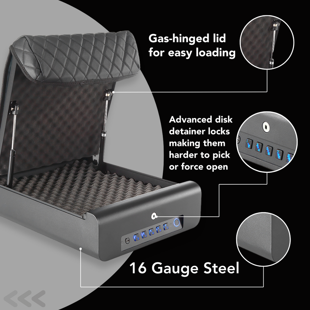 BoostedSafe Elite – Fingerprint, Key & Digital Combo Safe