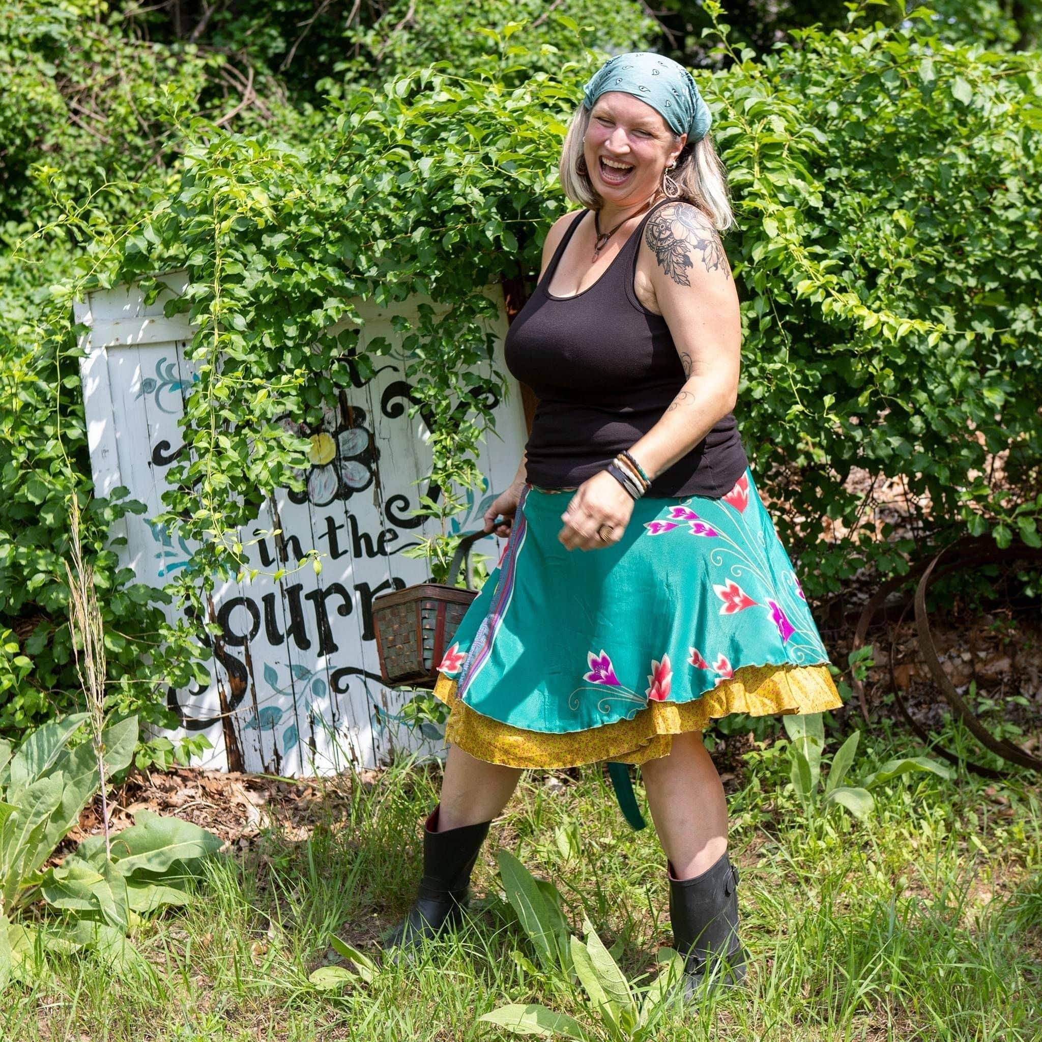 The Original Sari Wrap Skirt – Versatile Bohemian Style