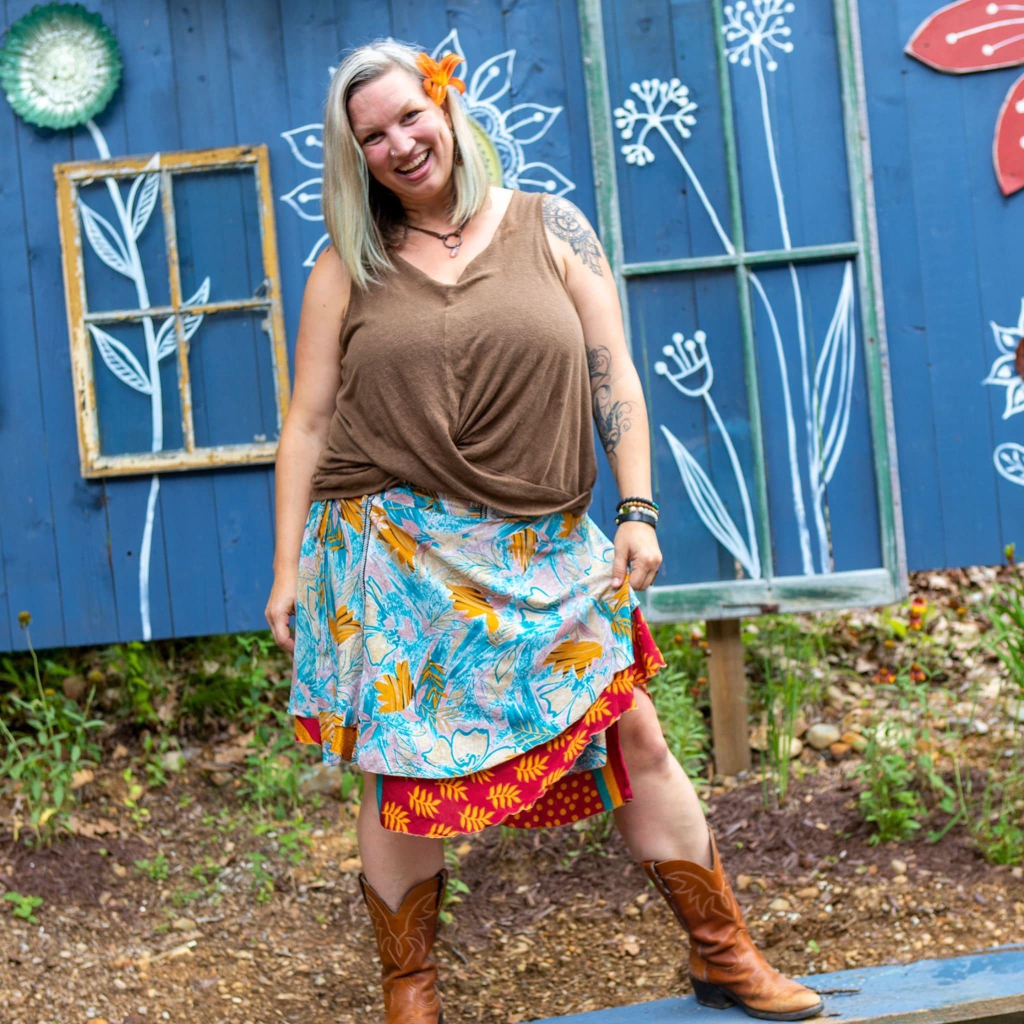 The Original Sari Wrap Skirt – Versatile Bohemian Style