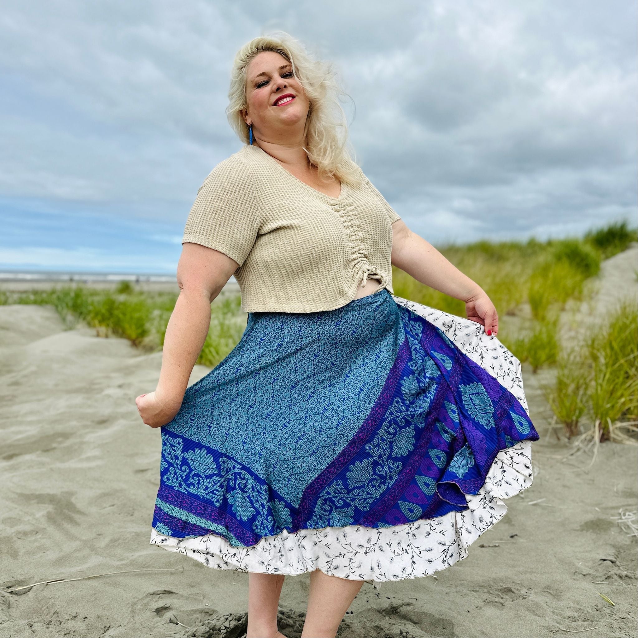 The Original Sari Wrap Skirt – Versatile Bohemian Style