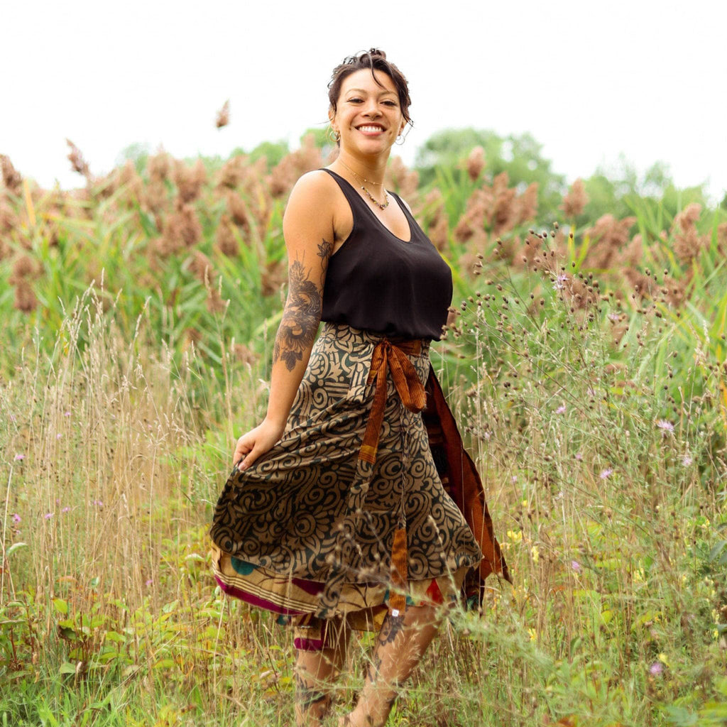 The Original Sari Wrap Skirt – Versatile Bohemian Style