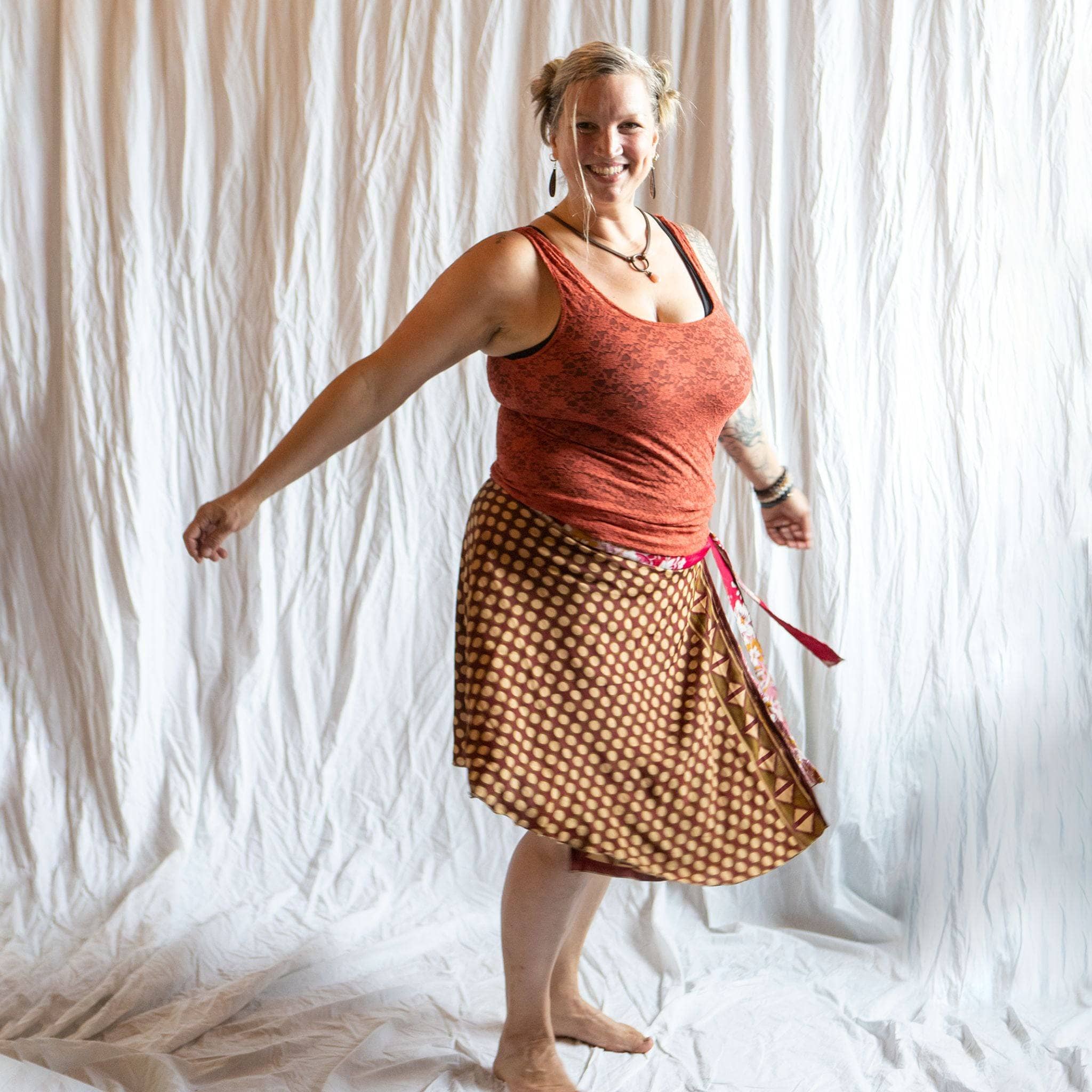 The Original Sari Wrap Skirt – Versatile Bohemian Style