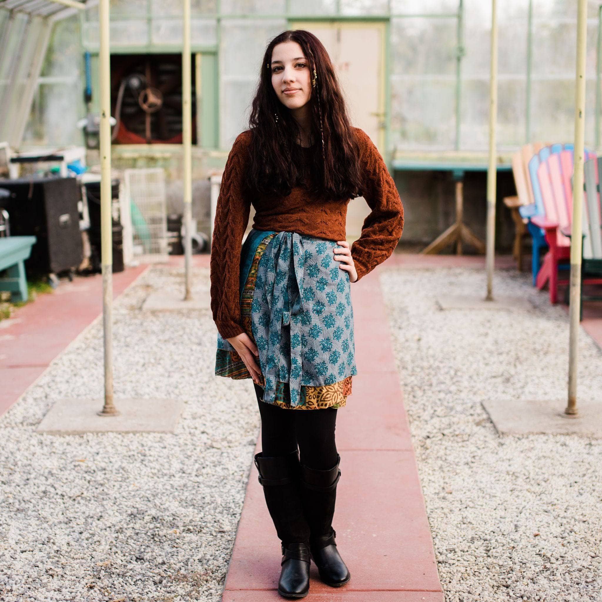 The Original Sari Wrap Skirt – Versatile Bohemian Style