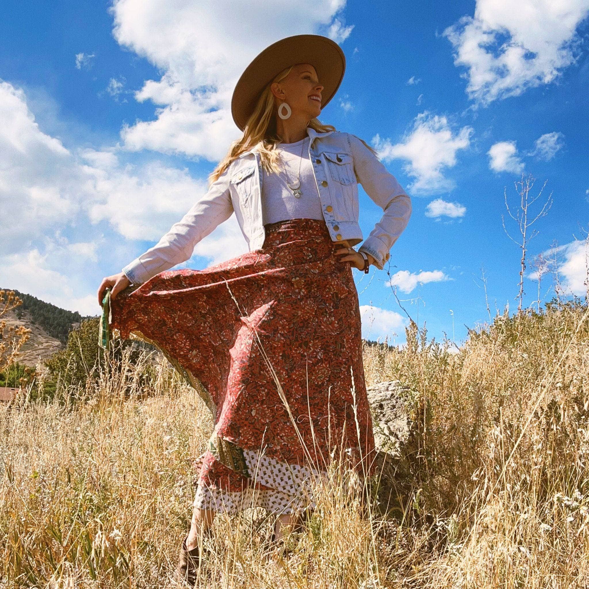 The Original Sari Wrap Skirt – Versatile Bohemian Style