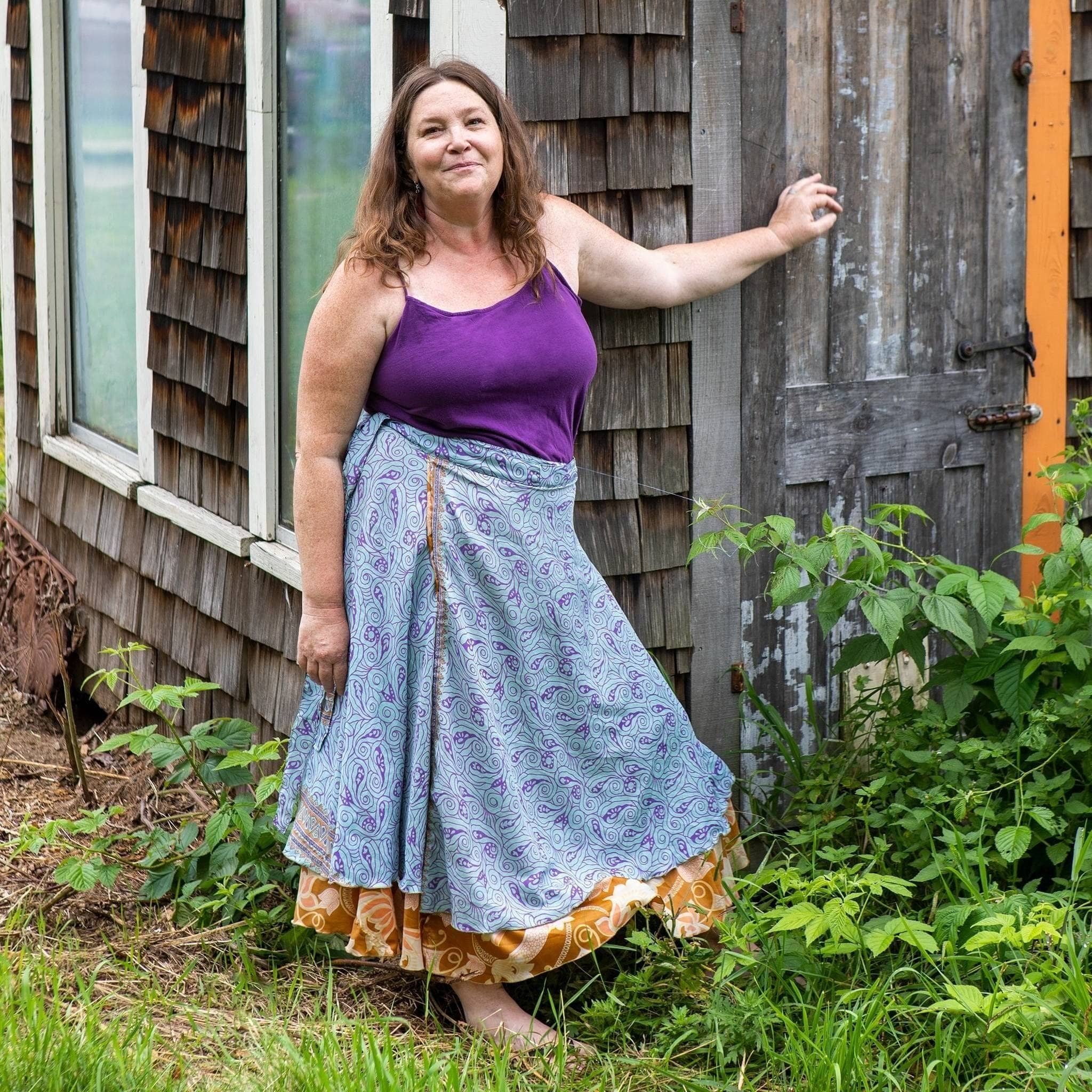 The Original Sari Wrap Skirt – Versatile Bohemian Style