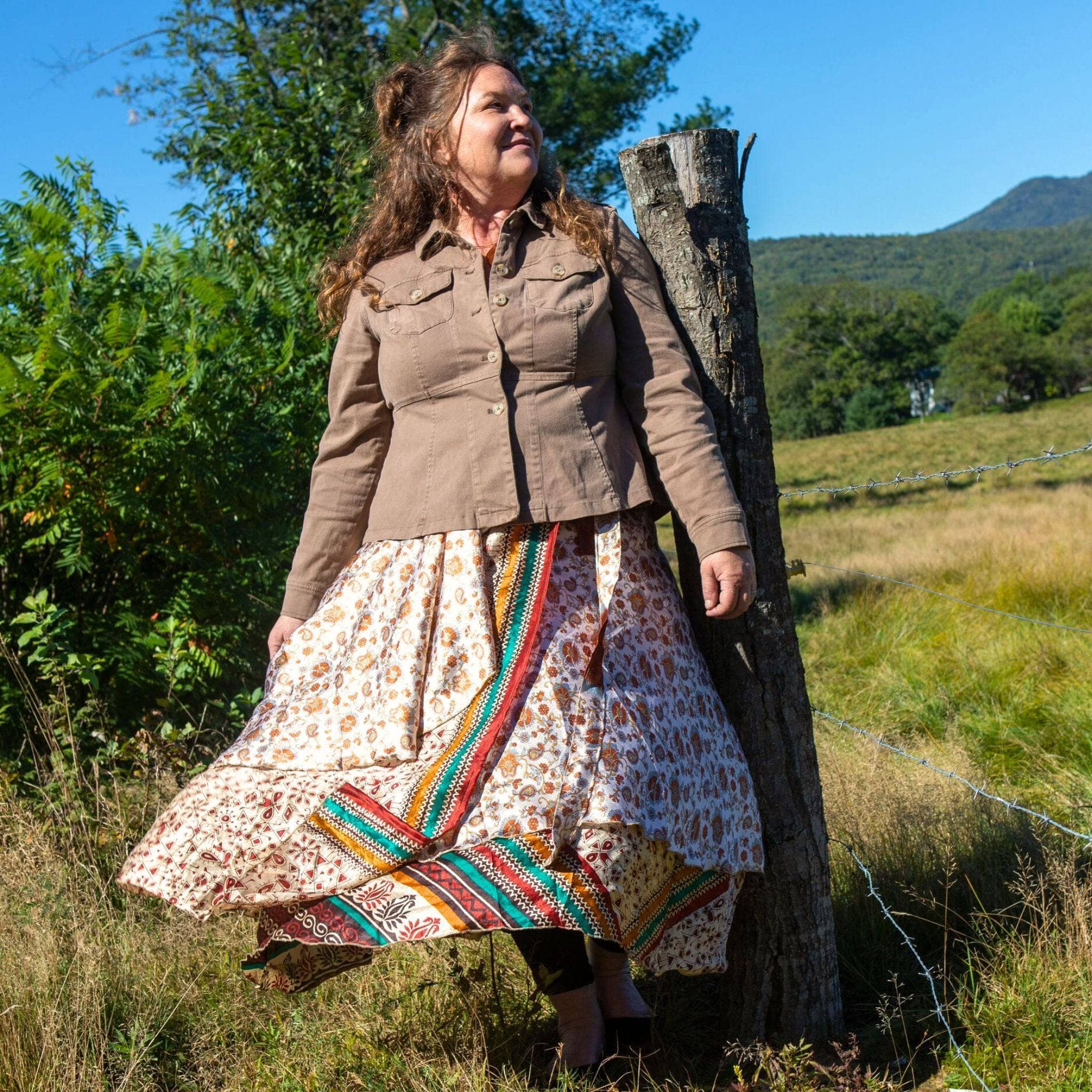 The Original Sari Wrap Skirt – Versatile Bohemian Style