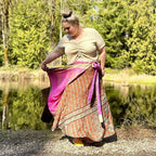The Original Sari Wrap Skirt – Versatile Bohemian Style