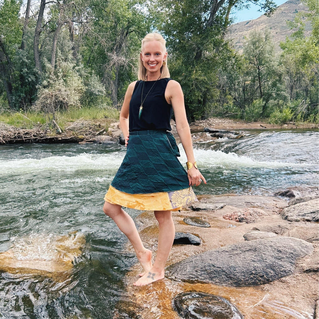 The Original Sari Wrap Skirt – Versatile Bohemian Style