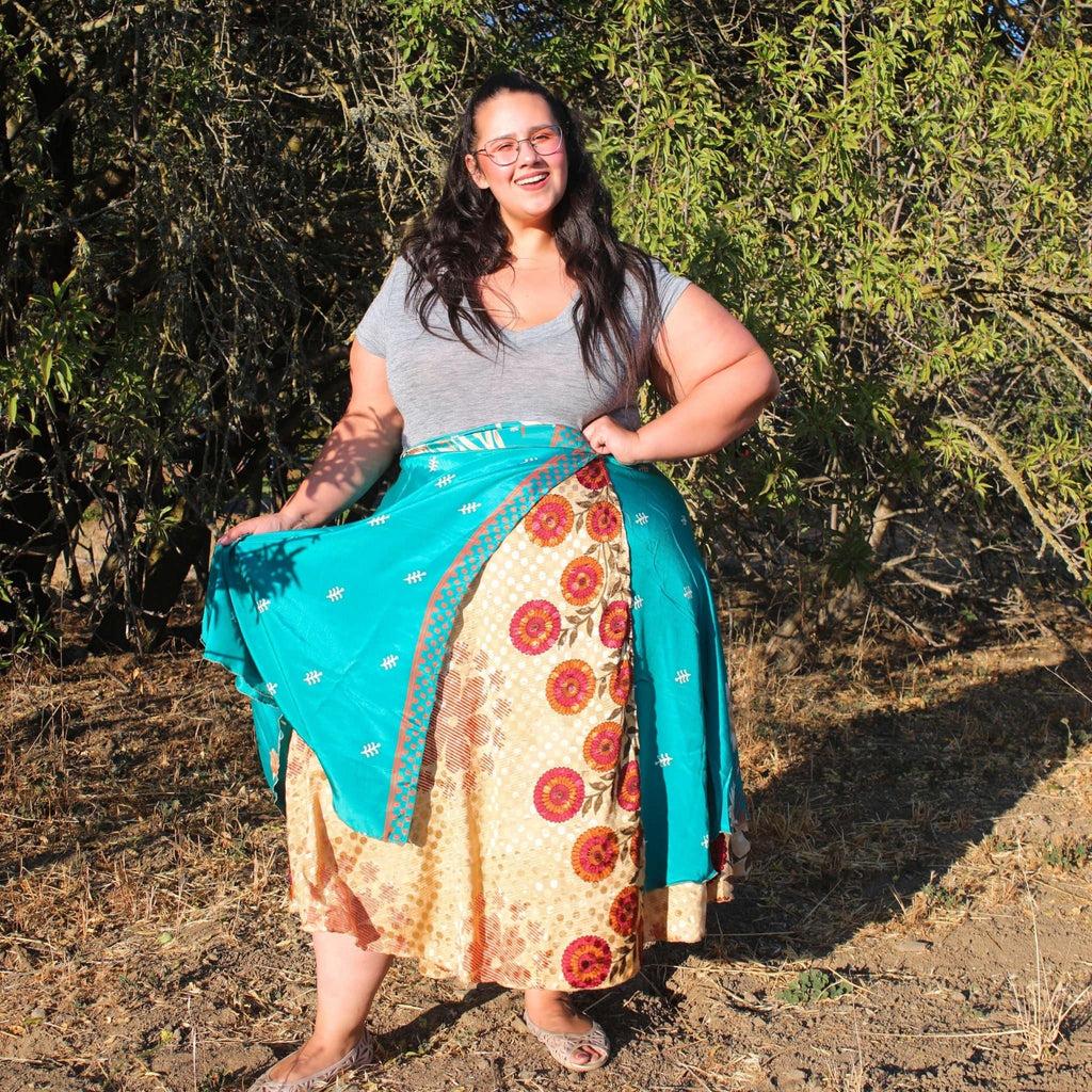 The Original Sari Wrap Skirt – Versatile Bohemian Style