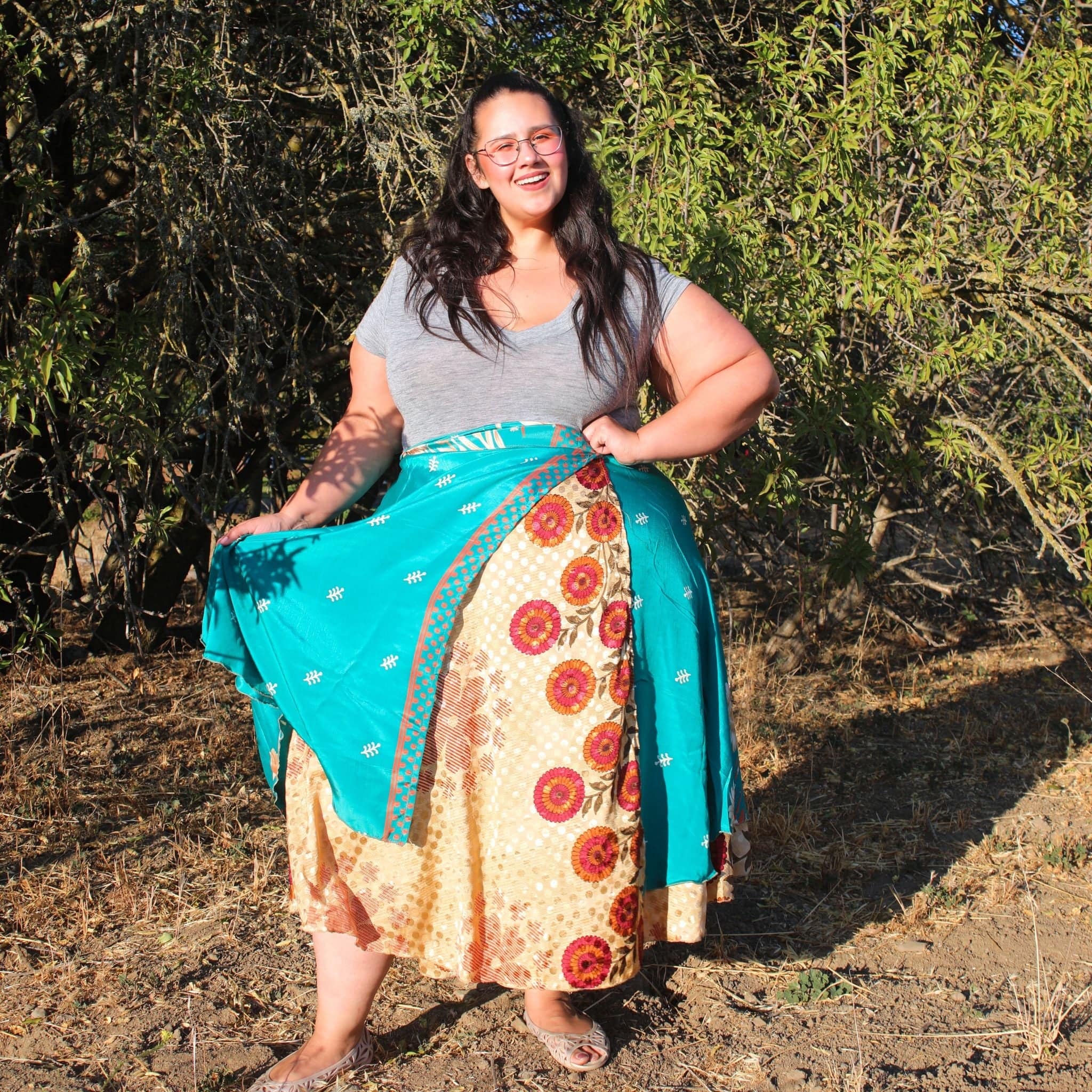The Original Sari Wrap Skirt – Versatile Bohemian Style