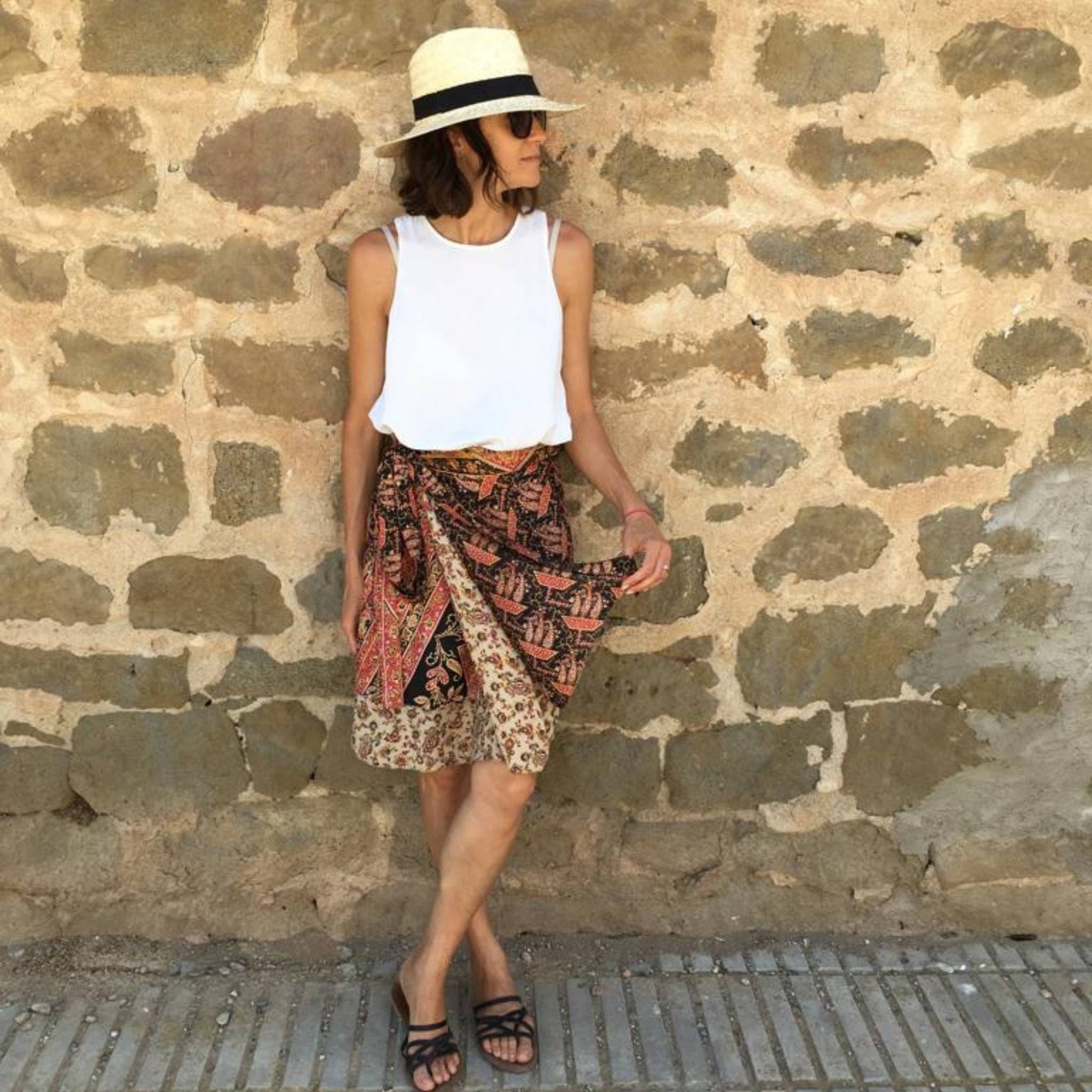 The Original Sari Wrap Skirt – Versatile Bohemian Style