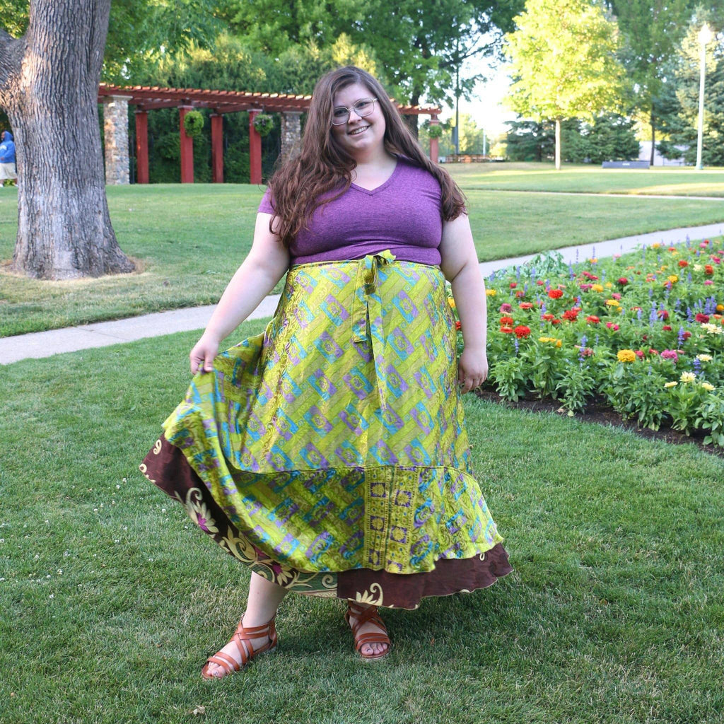 The Original Sari Wrap Skirt – Versatile Bohemian Style