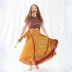 The Original Sari Wrap Skirt – Versatile Bohemian Style
