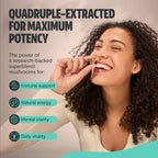Organic Mushroom Complex Capsules – 10-Mushroom Immune & Brain Support