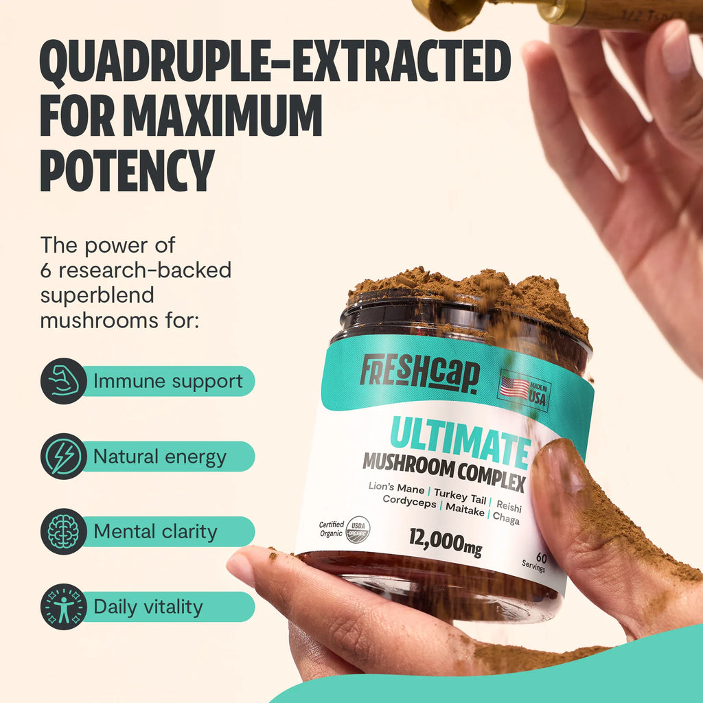 Organic Mushroom Extract Powder Blend – Daily Functional Mushroom Mix