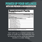 Organic Mushroom Complex Capsules – 10-Mushroom Immune & Brain Support