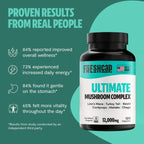 Organic Mushroom Complex Capsules – 10-Mushroom Immune & Brain Support